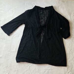 Catalina NWT Black Paisley Swim Cover Up Sz 16 / 18